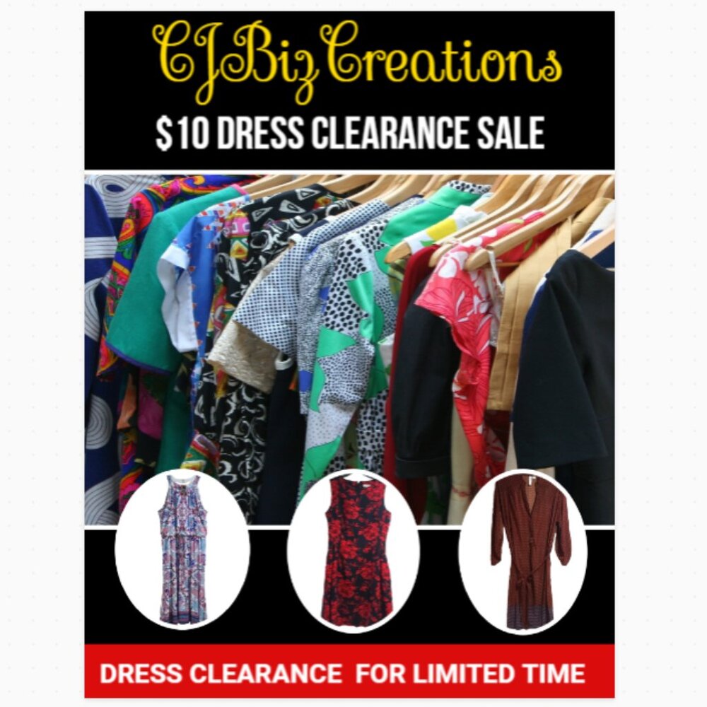 Closet Clearance Sale - $10 Dresses - limited Time